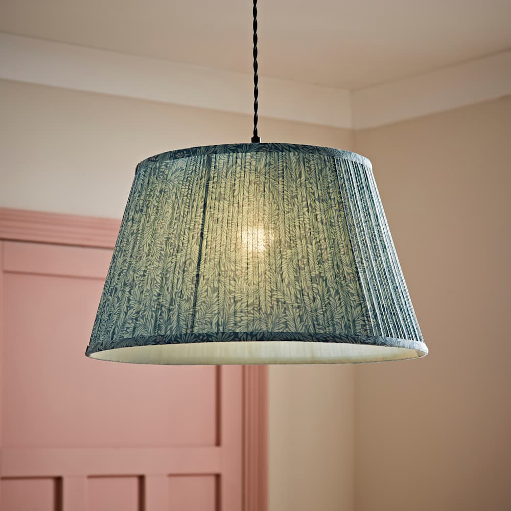 ValueLights Alba Tapered Leaf Pleated Large Ceiling Lamp Shade Image 3