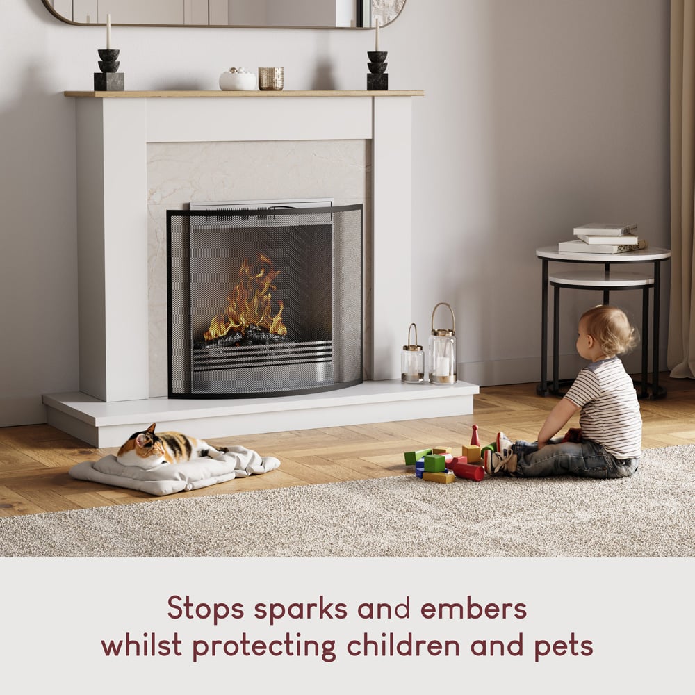 Fire Vida Black Buckton Fire Guard Image 2