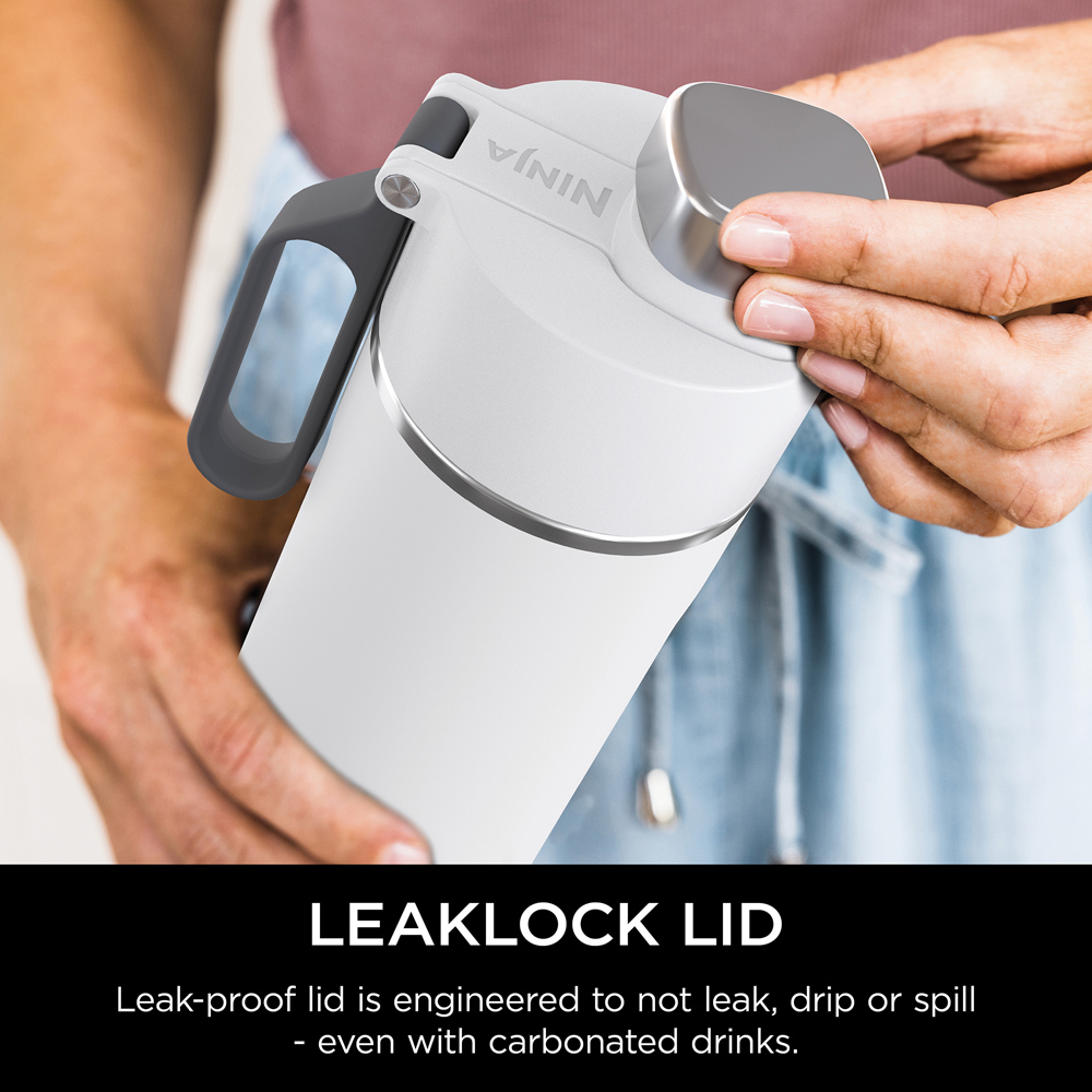 Ninja Thirsti DW2401EUUKWH White Carbonated Drink Travel Bottle 700ml Image 3