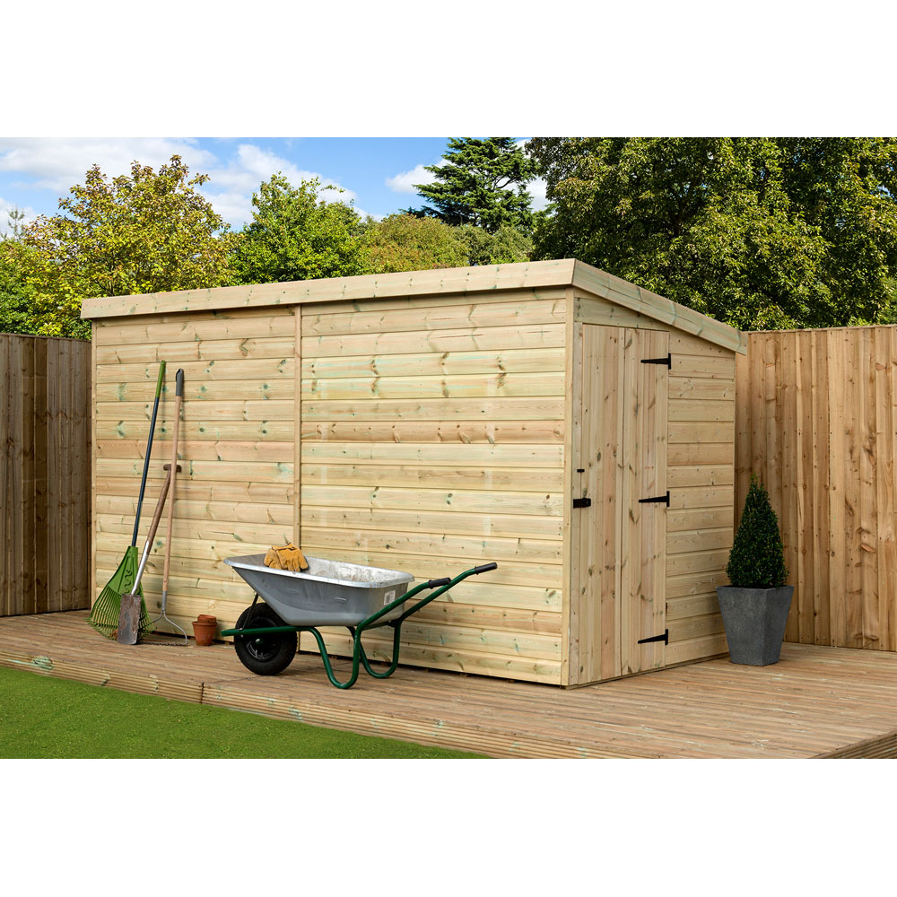 Empire Sheds 2000 10 x 5ft Tongue and Groove Wooden Pent Garden Shed Image 3