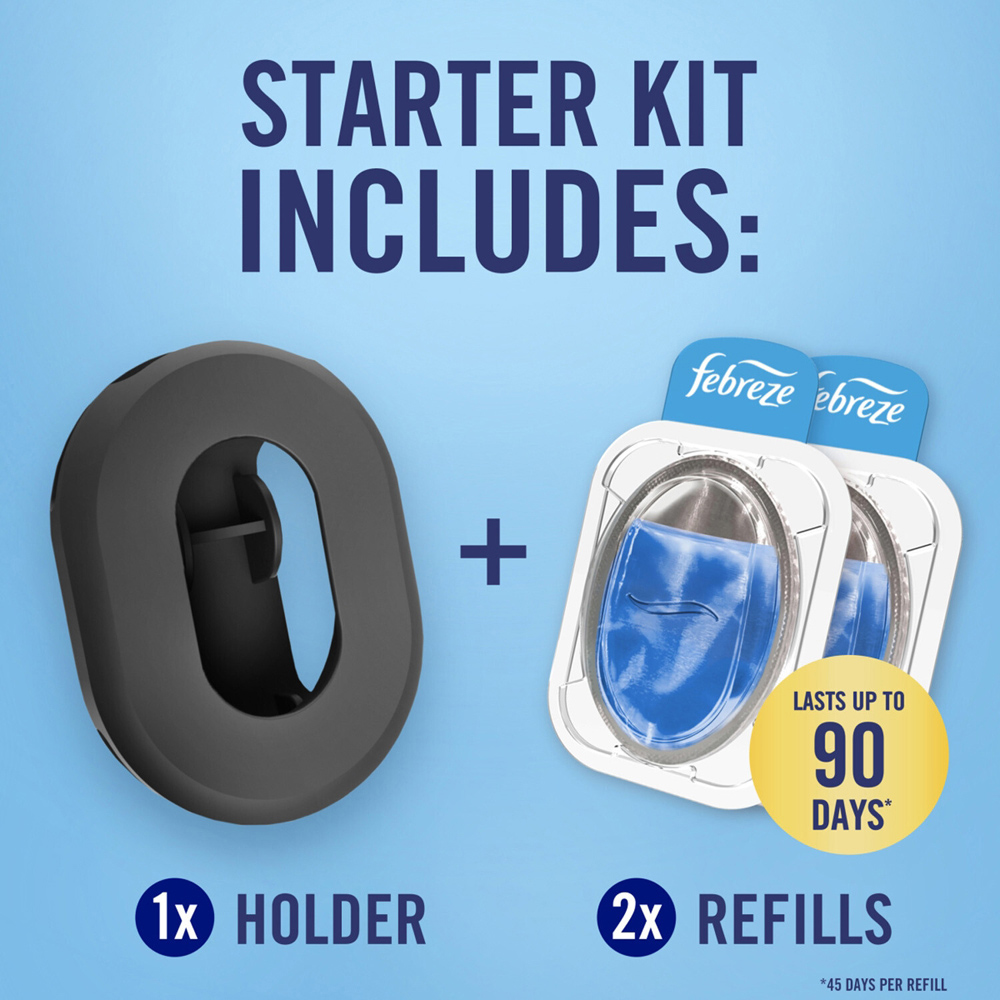 Febreze Bin Freshener Starter Kit Cotton Fresh Image 6