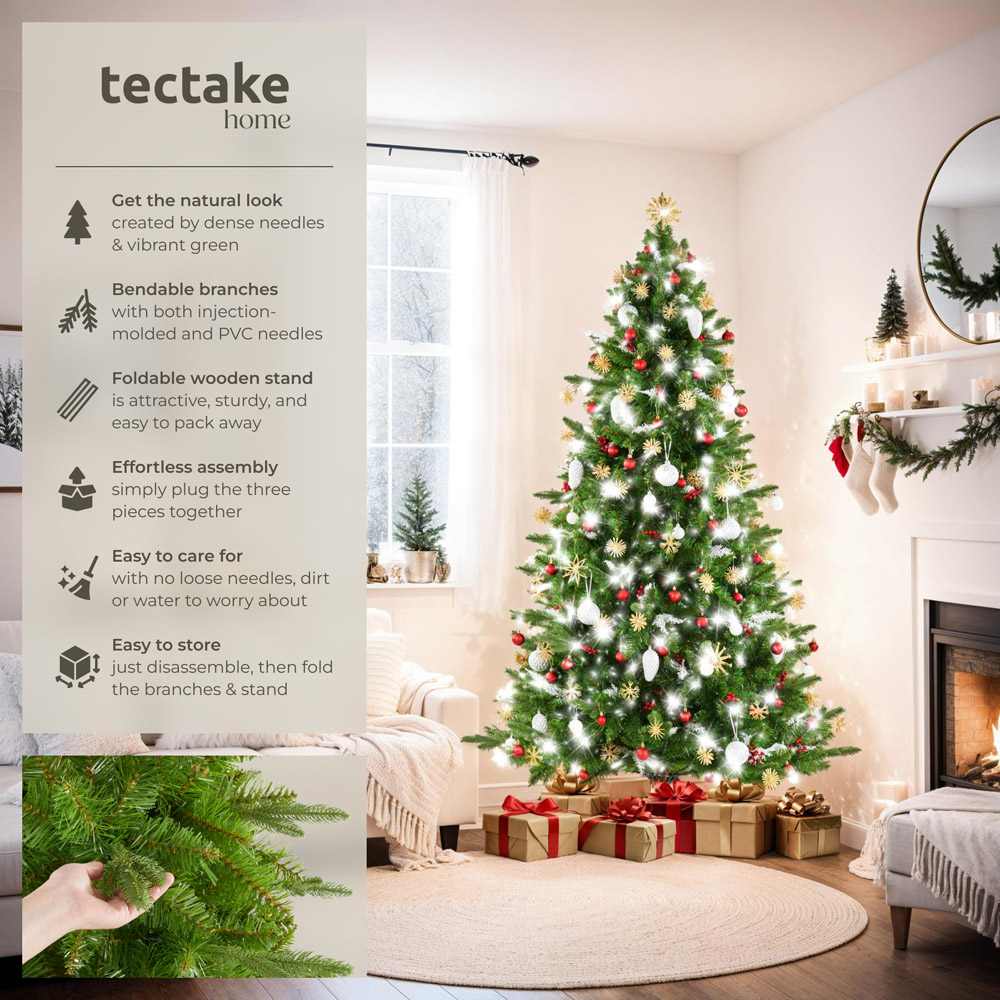tectake Cupid Green Christmas Tree 5.9ft Image 6