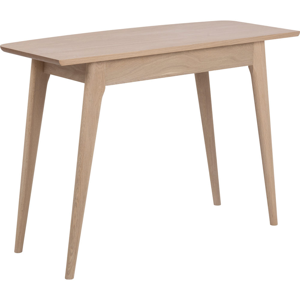 Florence Woodstock Single Drawer Office Desk Oak Image 4