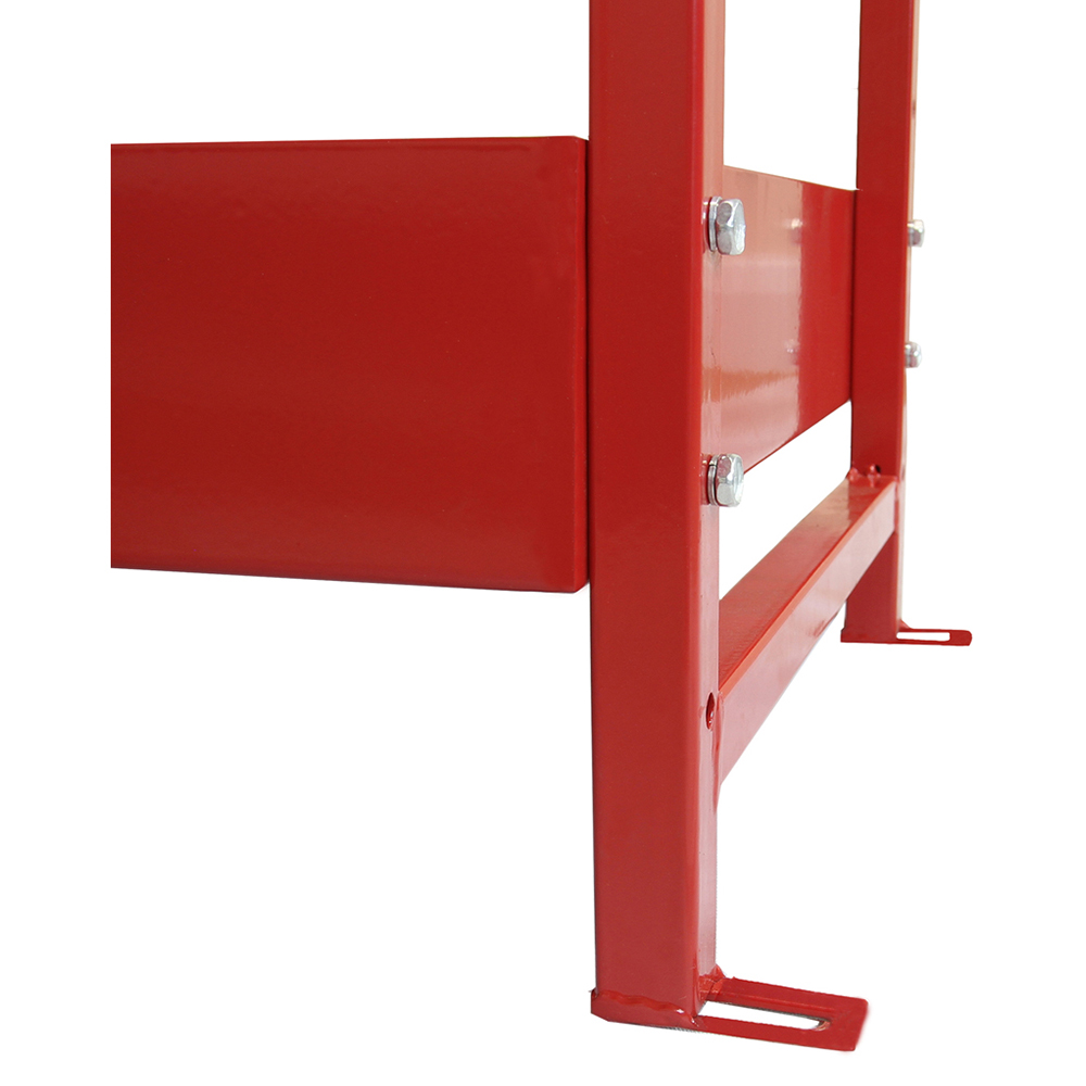 MonsterShop 3 Shelf Red Volcano Metal Van Shelving Rack Set of 2 Image 3