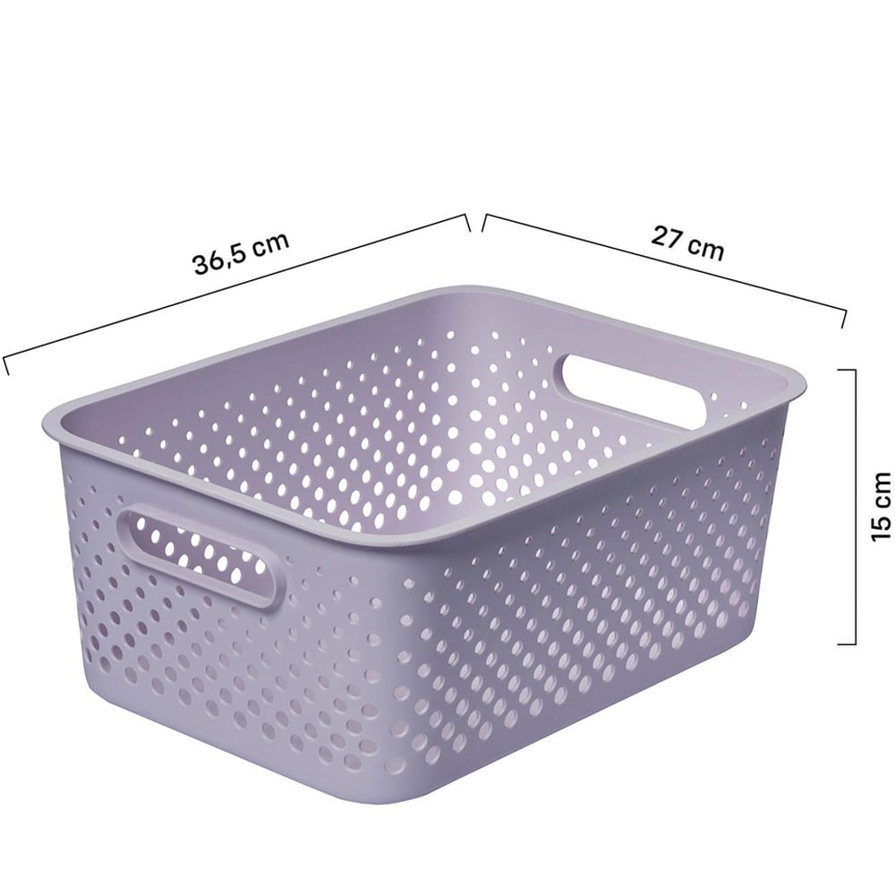 SmartStore Essence Lavender Large Storage Basket 11.4L 3 Pack Image 9