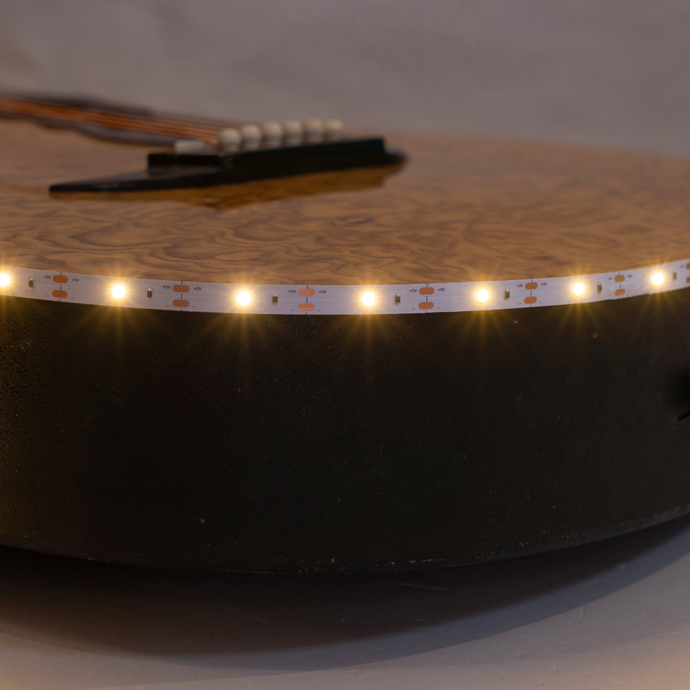 White Battery Operated LED Light Strip 1m Image 5