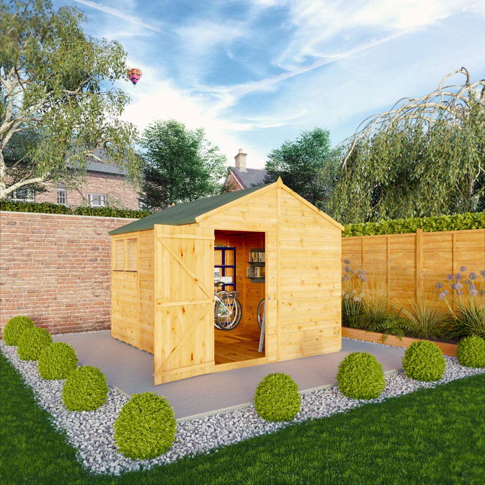 Mercia Woodsman 10 x 8ft Shiplap Glass Apex Shed Image 3