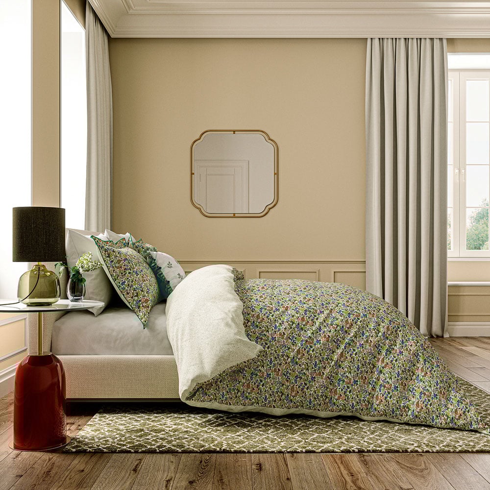 V&A Blossom Harmony Super King Size Multicolour Duvet Set Image 6