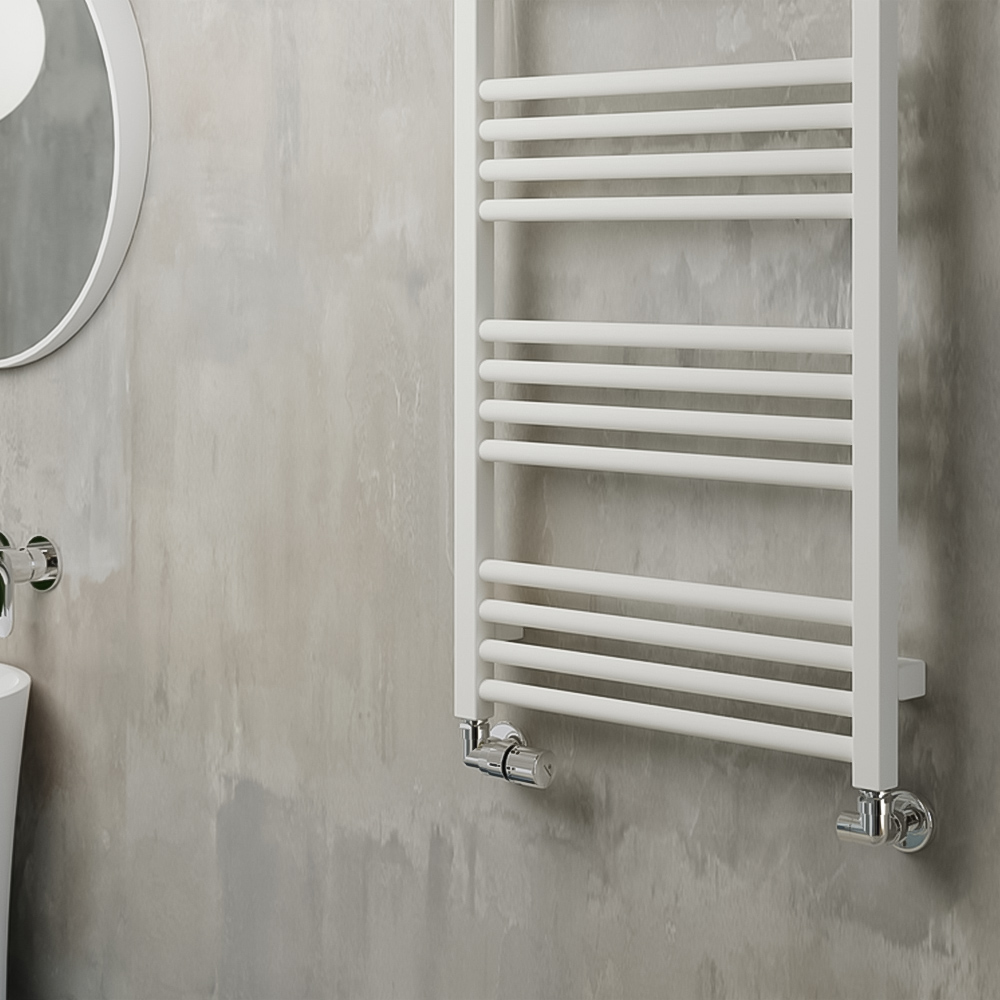 Terma Fiona 1323BTU Soft Matt White Heated Towel Rail 900 x 500mm Image 6