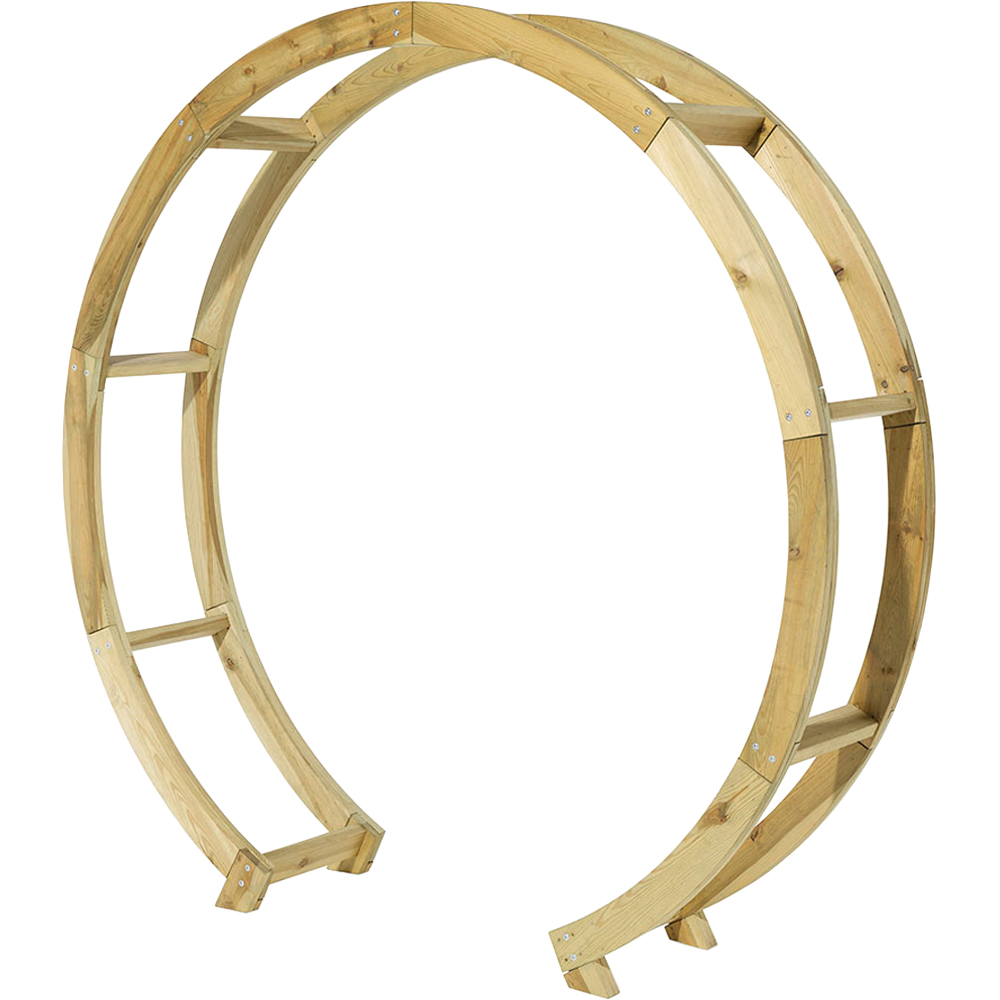 Rowlinson Infinity 7 x 1.4ft Natural Wooden Garden Arch Image 2