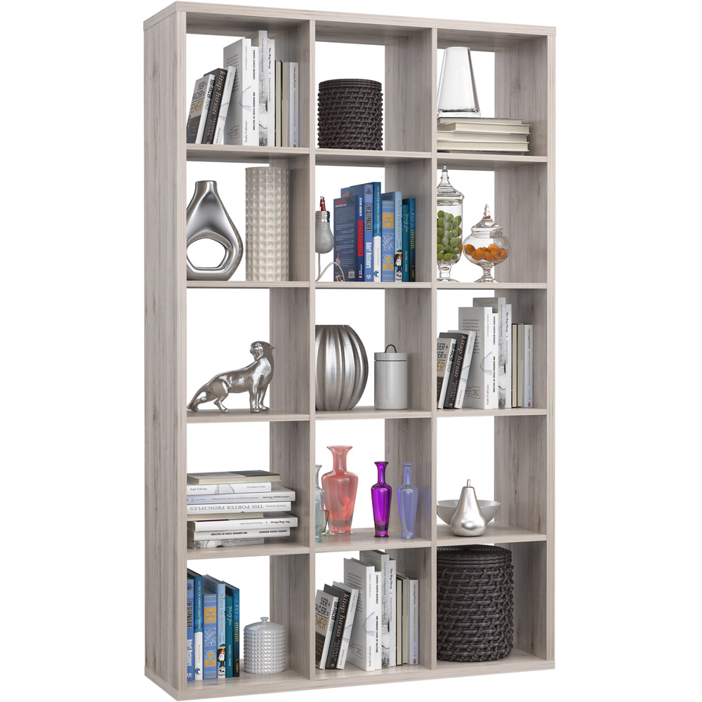 Florence Mauro Multi Shelf Sand Oak Bookshelf Image 4