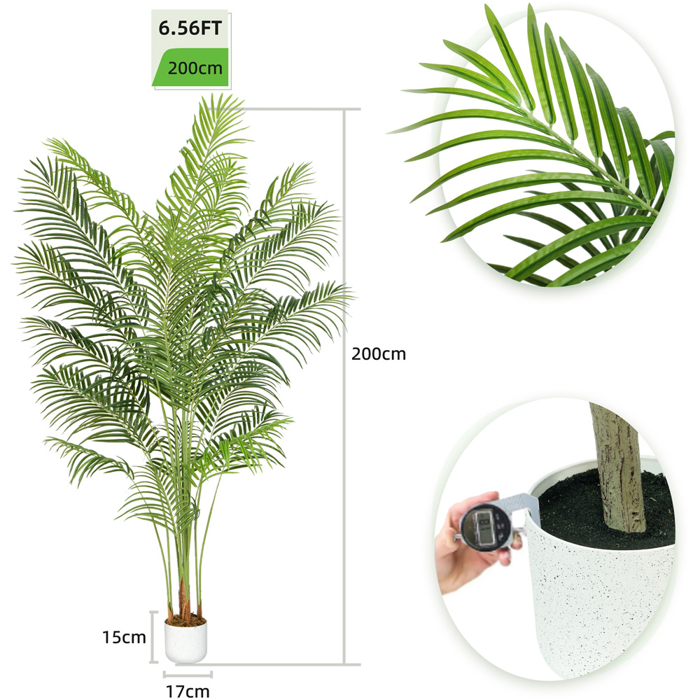 Palm Tree Indoor Artificial Plant 200cm Image 7