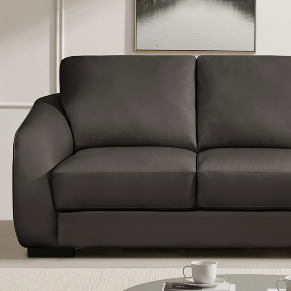 Artemis Home Brandon 2 Seater Brown Bonded Sofa Image 2