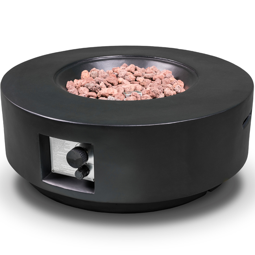 MDA Designs Fusion Black Propane Outdoor Firepit Image 4