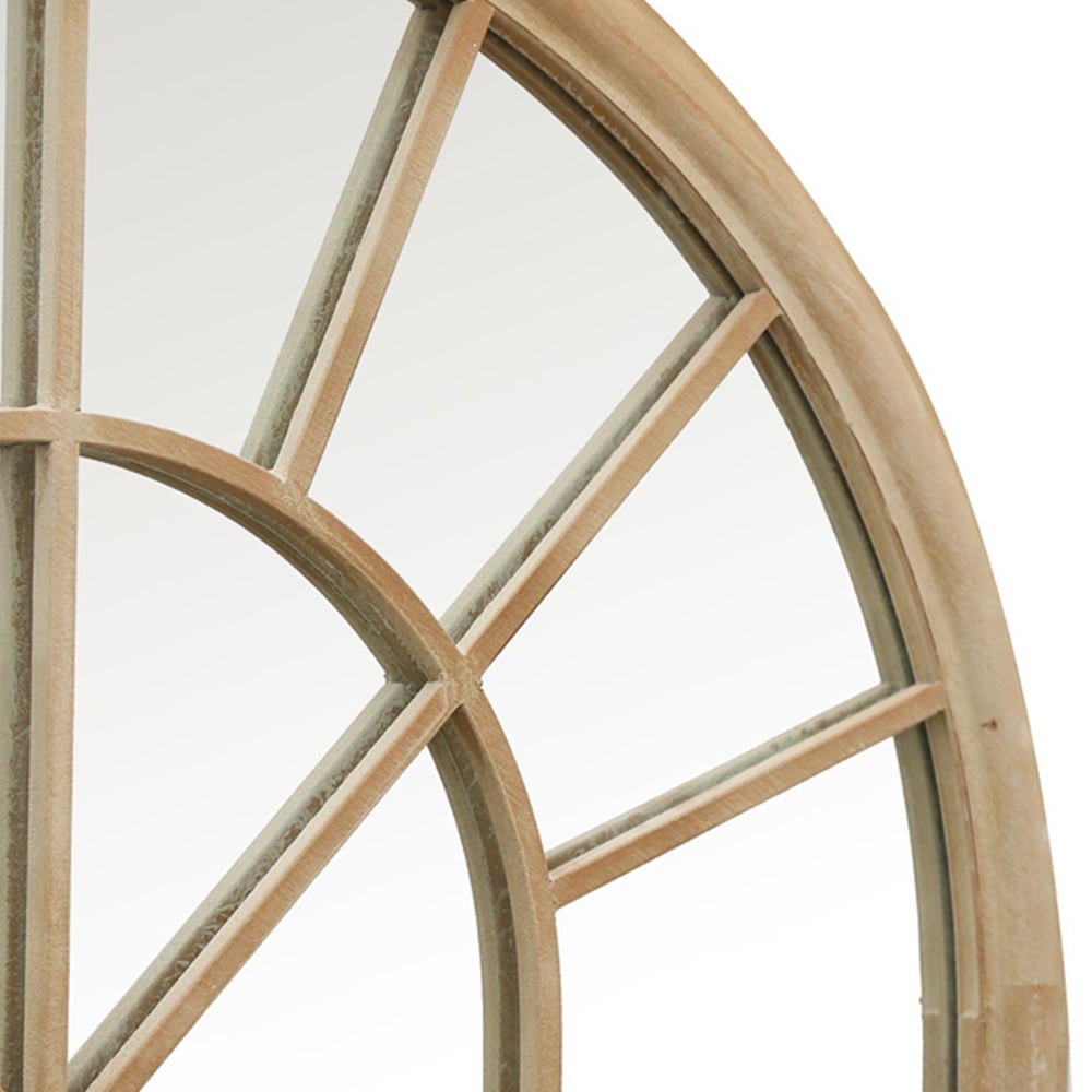MirrorOutlet The Somerley Sand Country Arched Garden Mirror 180 x 103cm Image 5