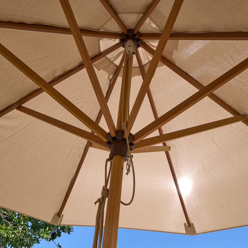 Rowlinson Ashdown Wooden Parasol 2m Image 5