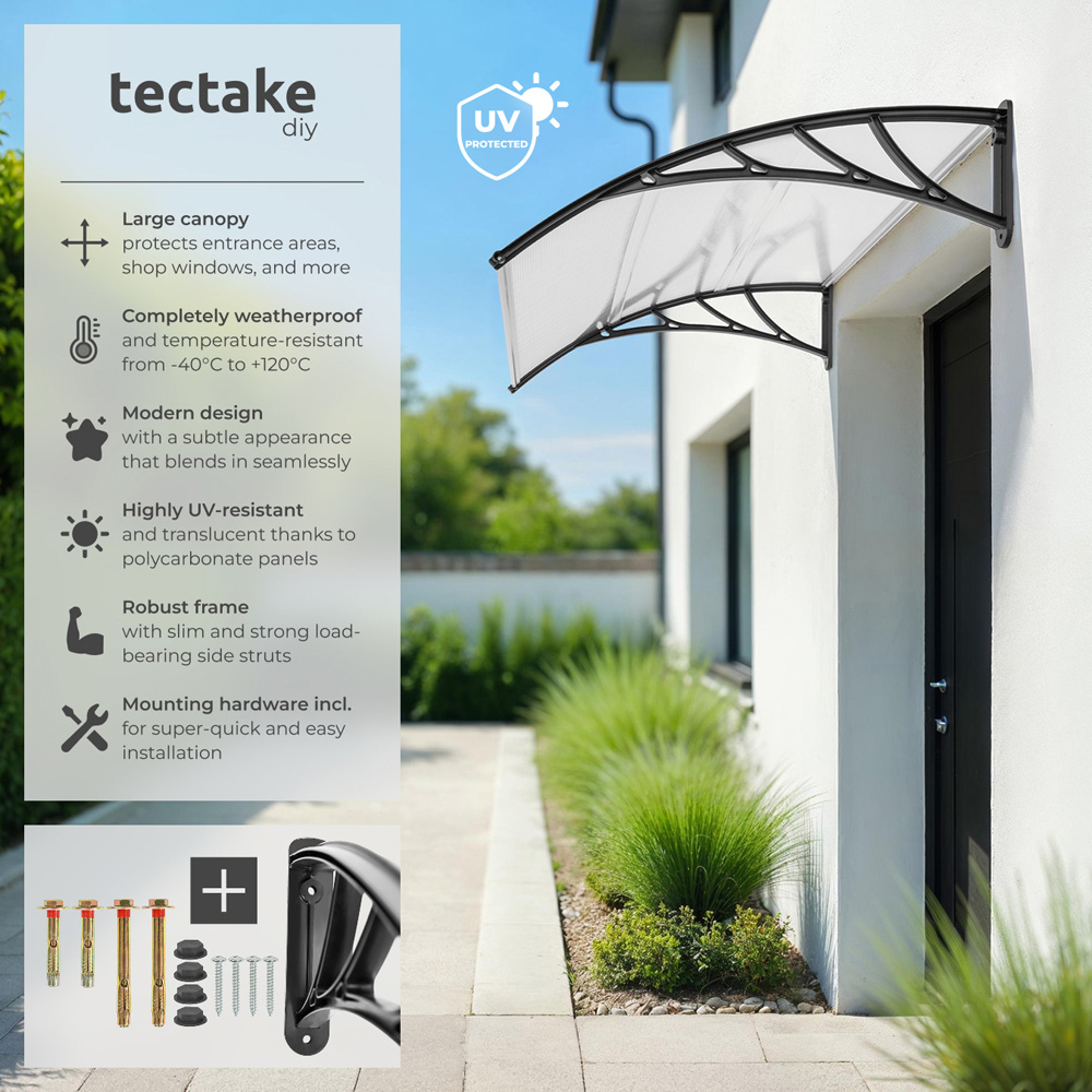 tectake Transparent Canopy 1.2 x 0.9m Image 4