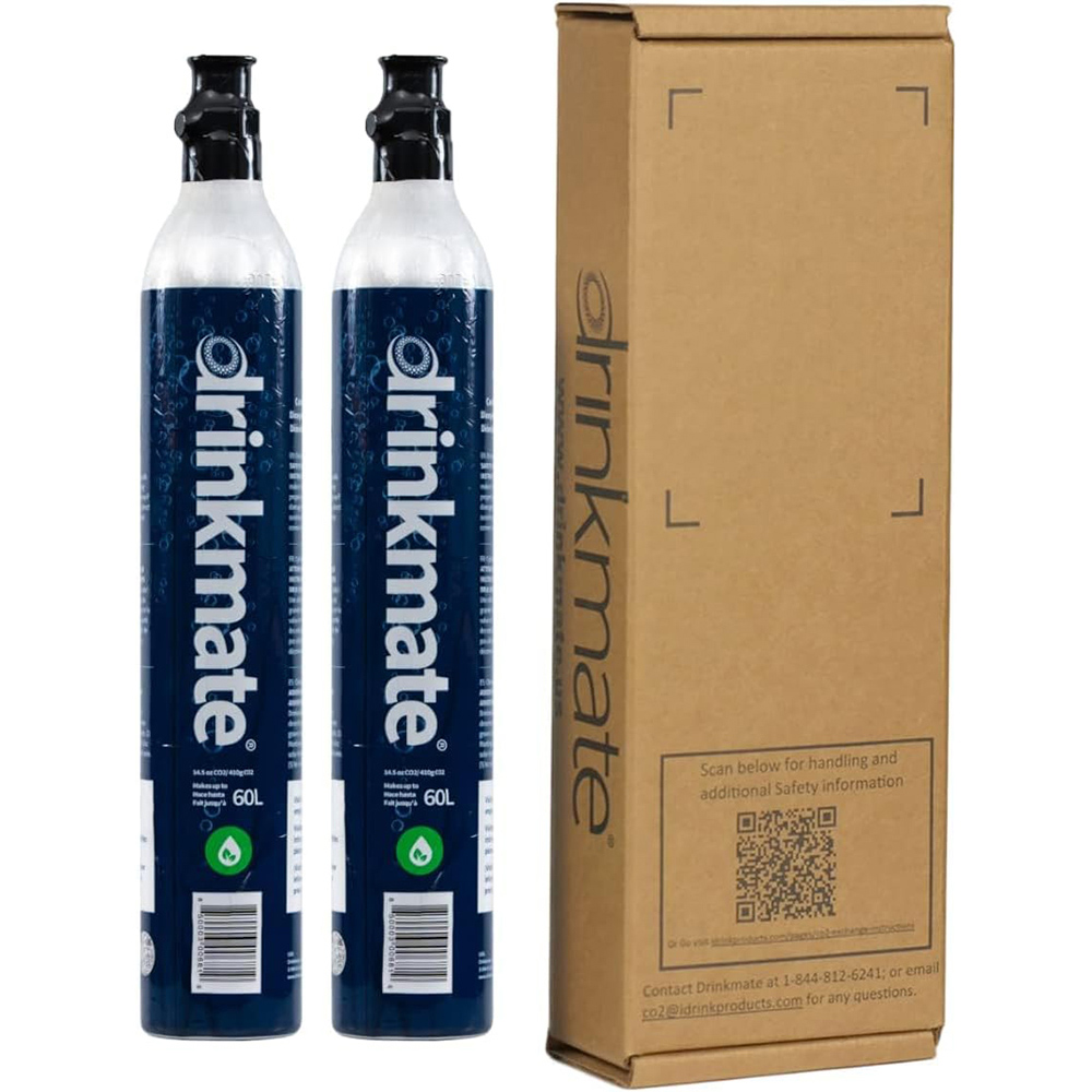 Drinkmate CO2 Soda Maker Cylinder Refill 60L 2 Pack Image 2