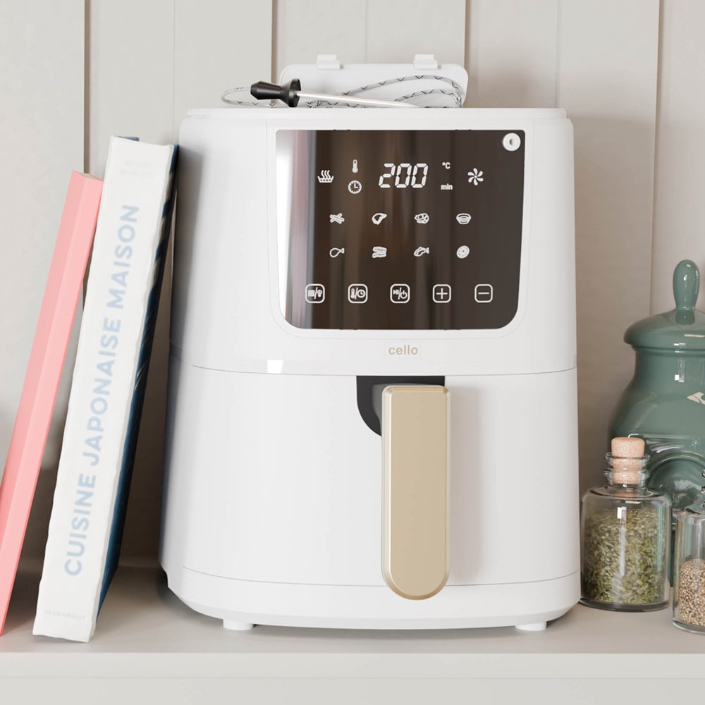 Cello CELLO-AF2599T-WH White Single Basket Air Fryer Image 2