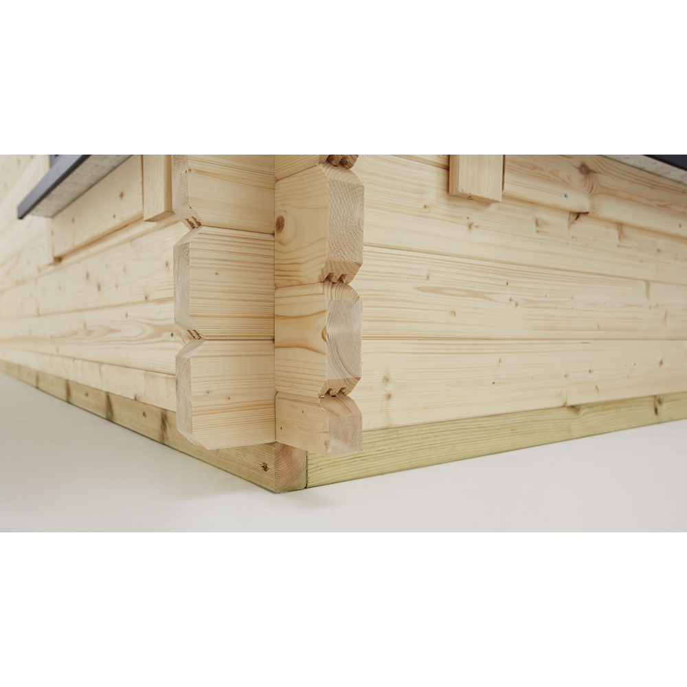 Power Sheds 18 x 8ft Right Double Door Apex Log Cabin Image 6