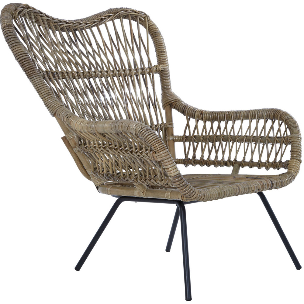 Premier Housewares Manado Kubu Natural Rattan Chair Image 2