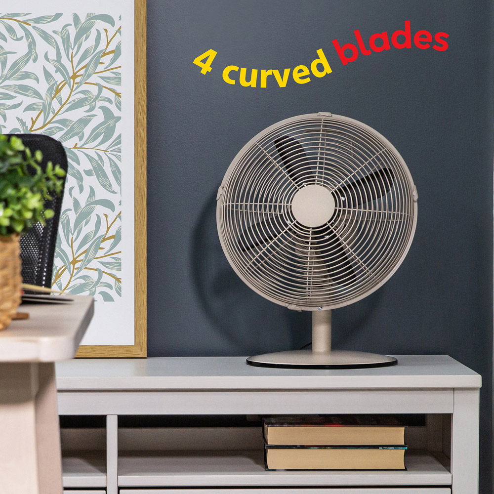 Russell Hobbs Greige Scandi Desk Fan 12 inch Image 5