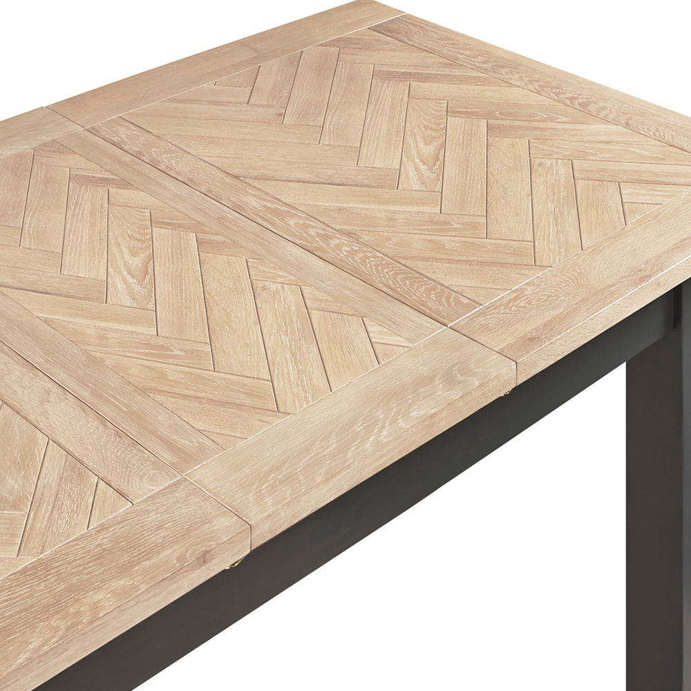 Julian Bowen Bordeaux 6 Seater Dining Set Dark Grey Image 7