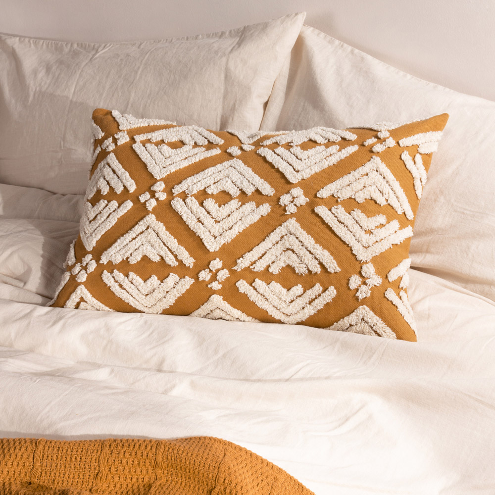 Yard Taya Gold Tufted Cushion Image 2