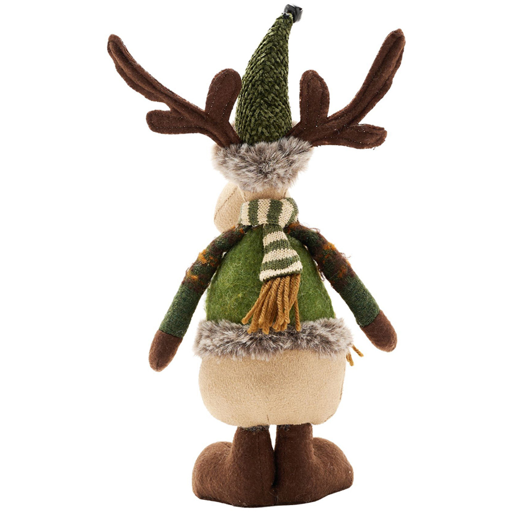 The Christmas Gift Co Plush Standing Moose Ornament Image 3