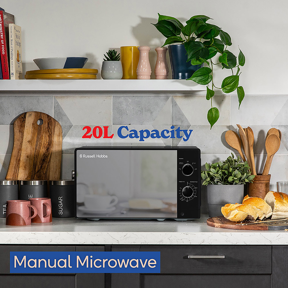 Russell Hobbs RHM2027B Black 20L Microwave Image 8