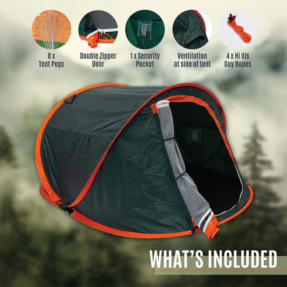 Milestone Camping Festival Pop Up Tent Evergreen Image 5