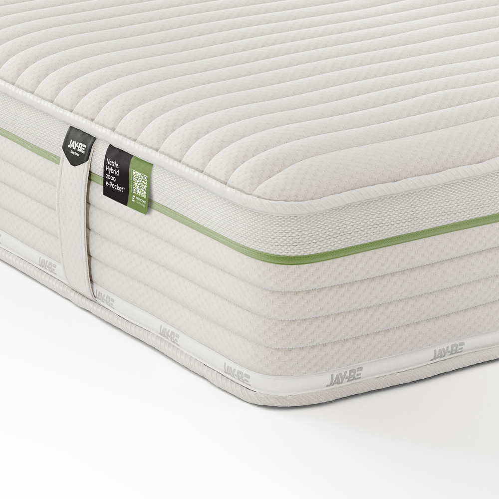 Jay-Be King Size Natural All Seasons Nettle Hybrid 2000 e-Pocket Mattress Image 3