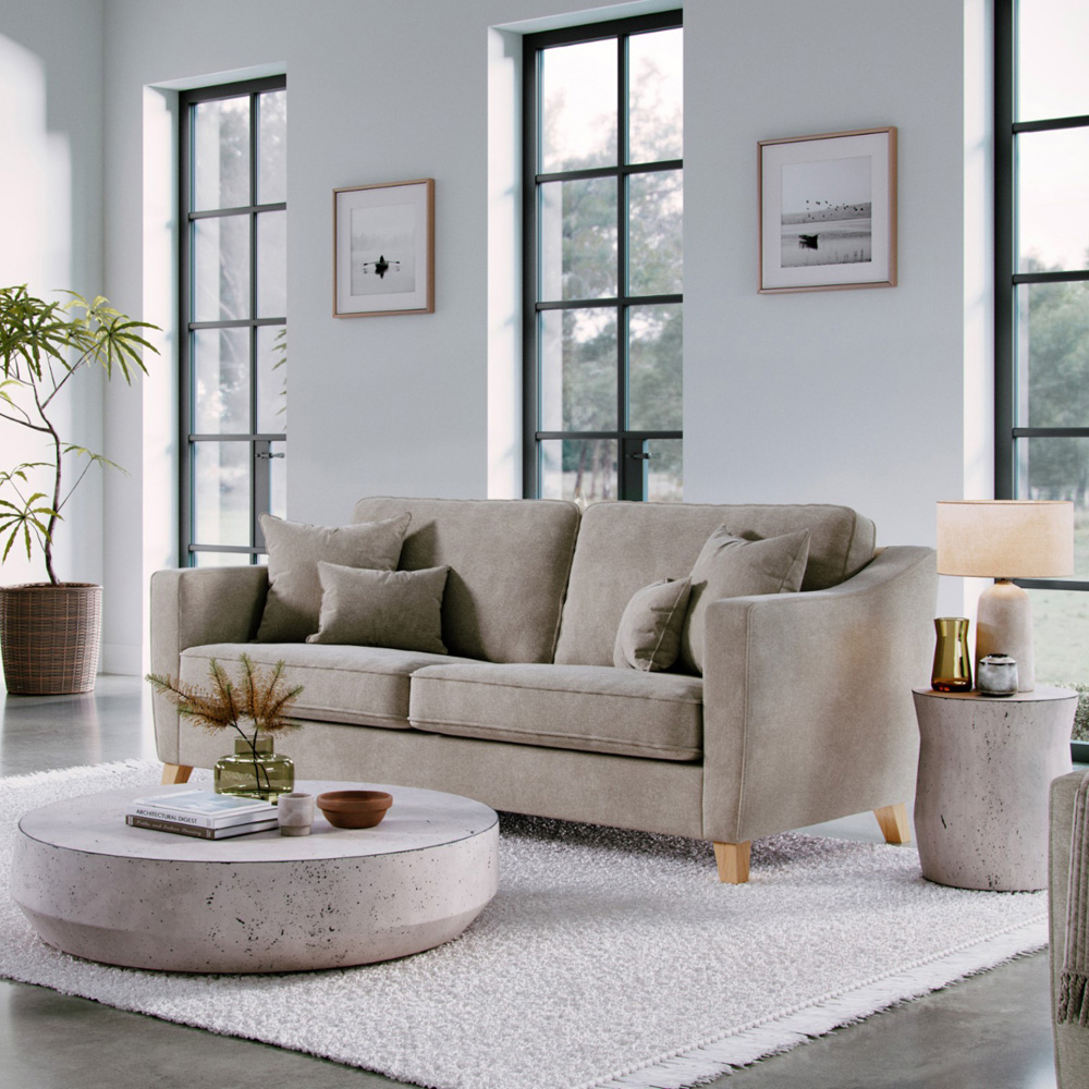 Marlon 2 Seater Large City Stone Sofa Image 6