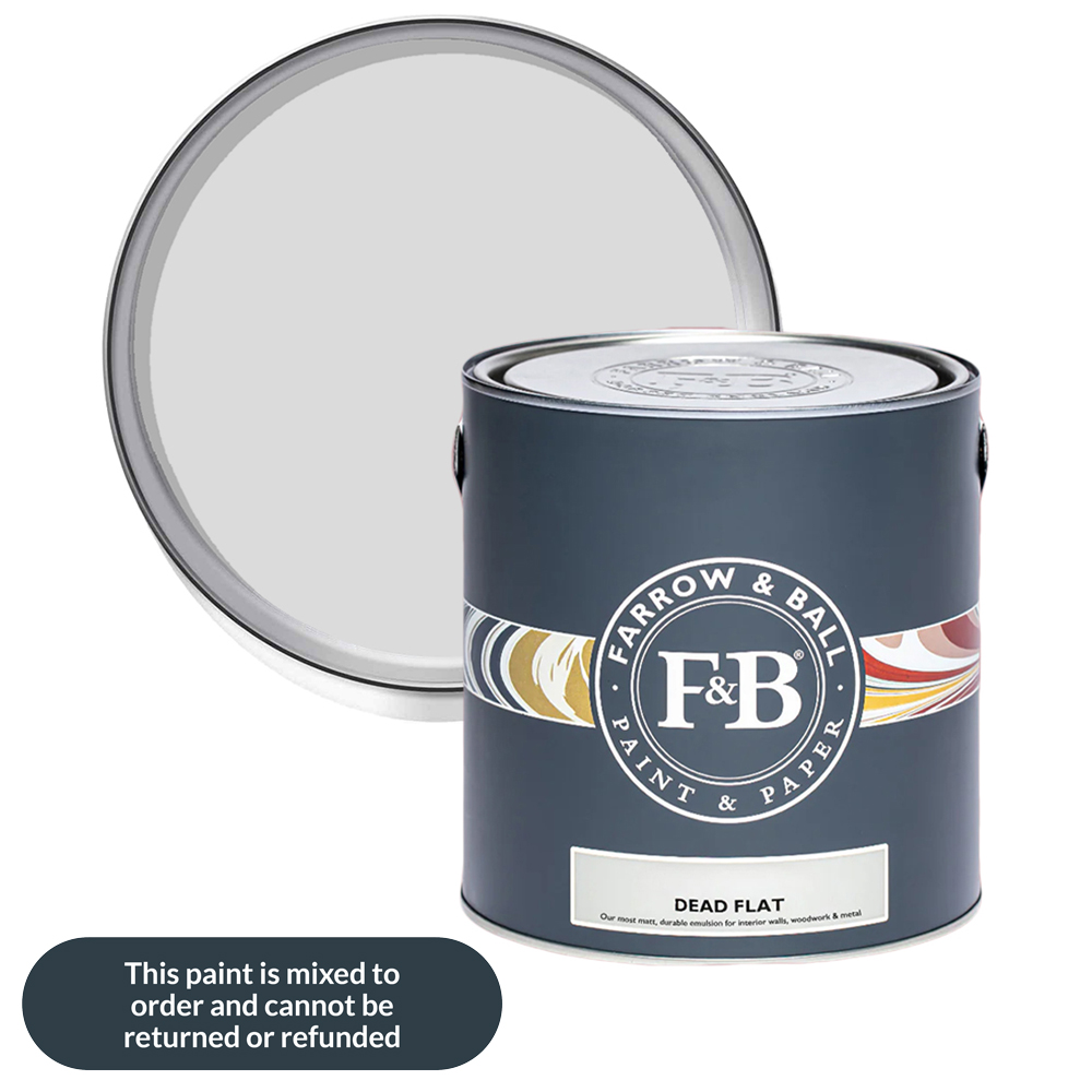 Farrow & Ball Dead Flat Blackened Matt Paint 2.5L Image 1