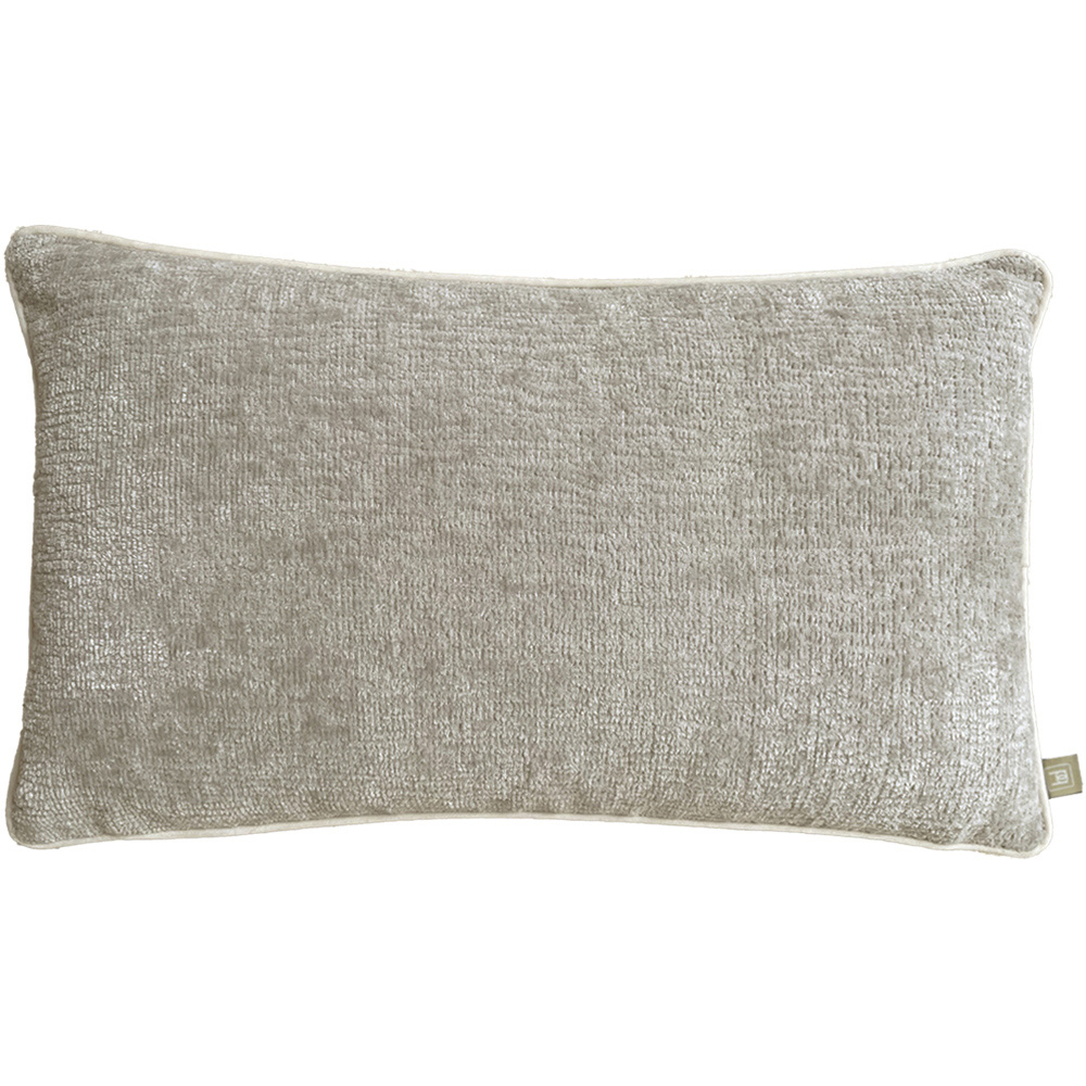 Belgravia Decor Grey Chenille Cushion 50 x 30cm Image 1