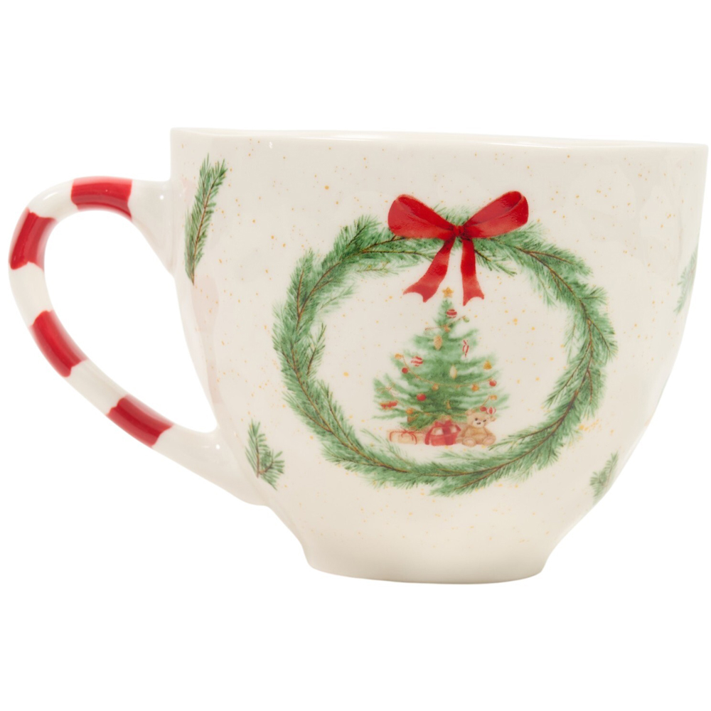 Wreath Mishapen Mug Image 2