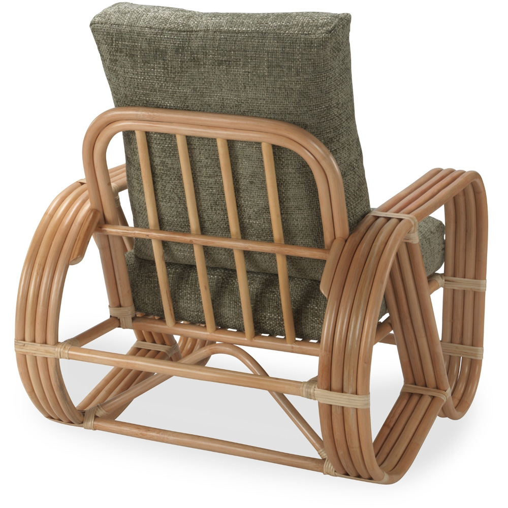 Desser Furniture Pretzel Natural Rattan Jubilee Sage Armchair Image 3