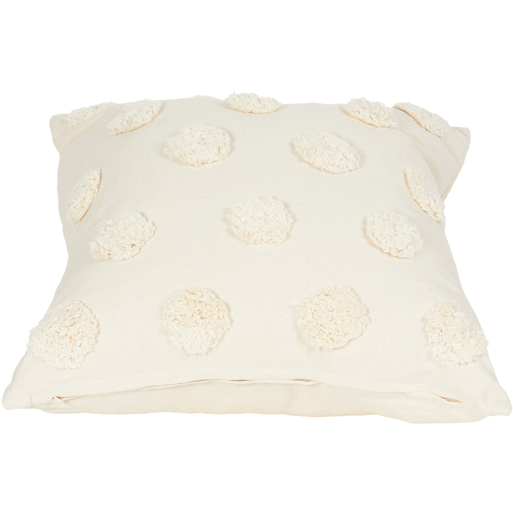 Divante Maia Tufted Dot Cushion - Natural Image 3