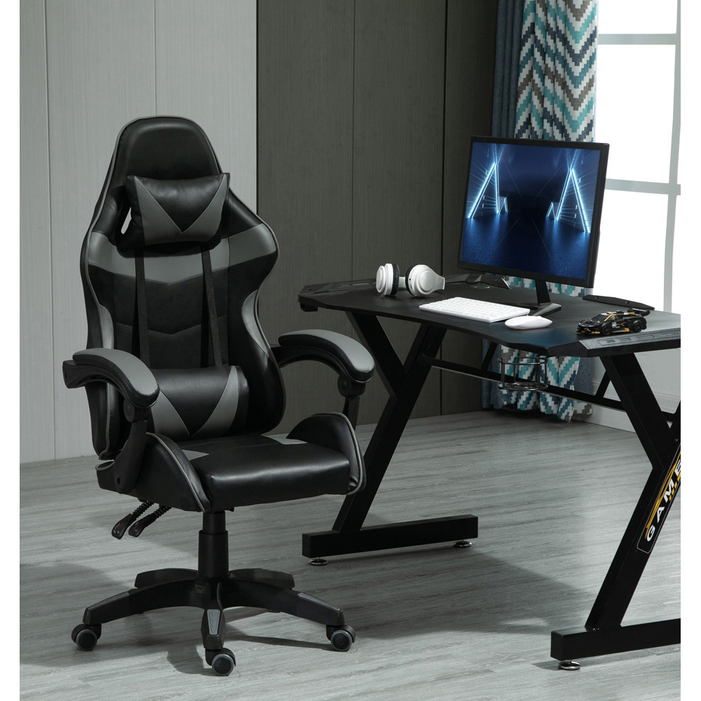 Grey Tilt and Swivel Computer Chair Image 7