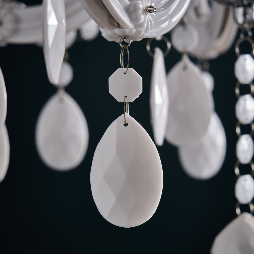 Inlight Marie Therese 5 Light White Chandelier Image 3