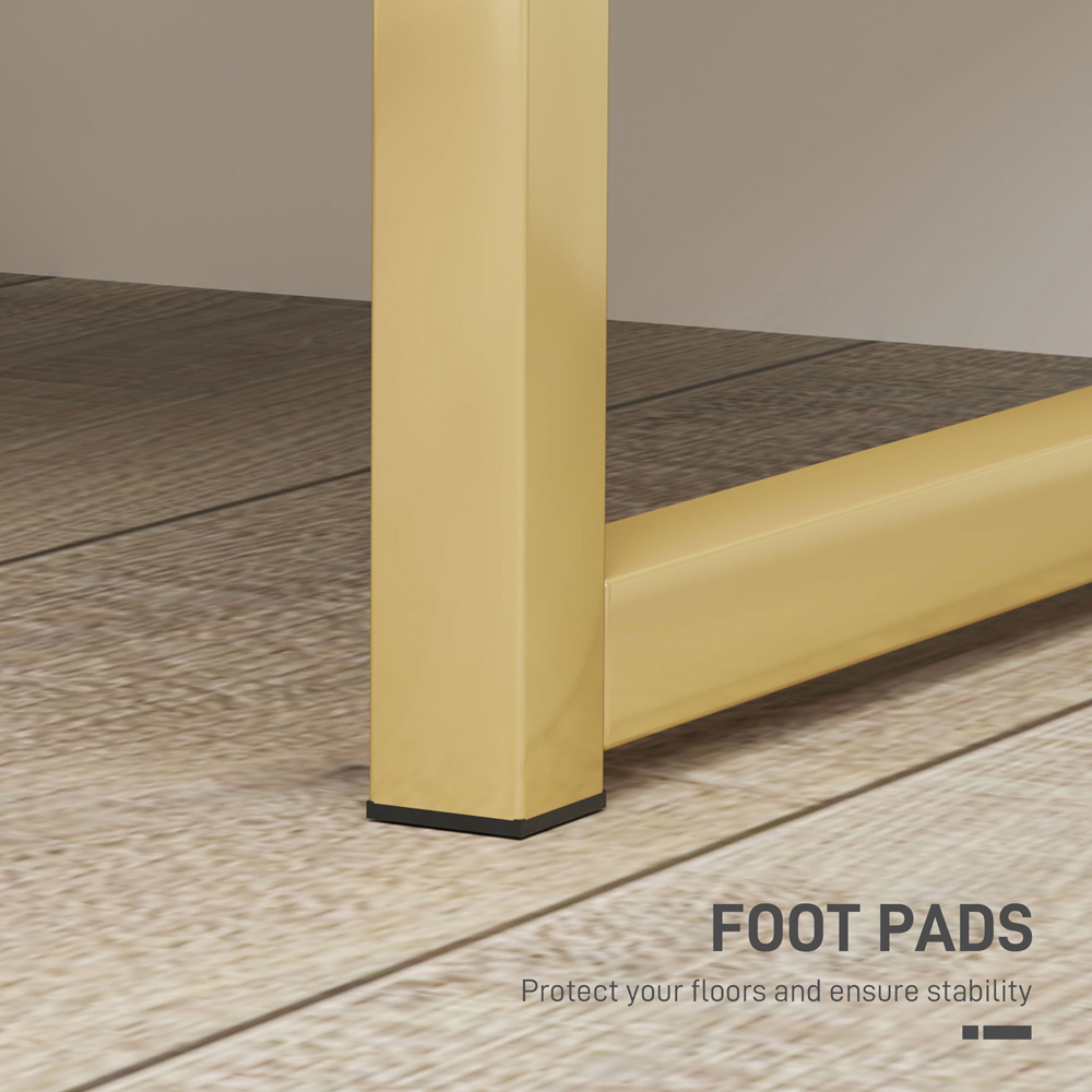 Portland 2 Drawer White Bedside Table Image 6