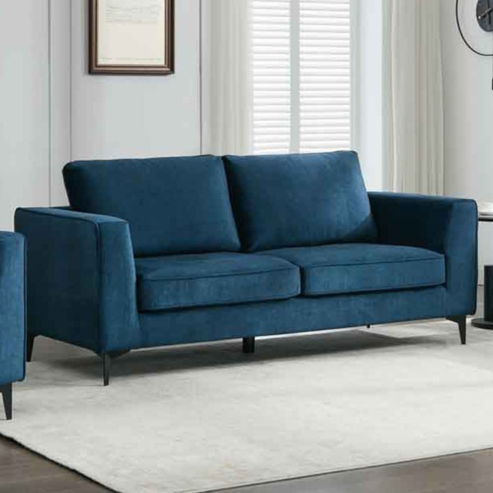 Brooklyn 3 Seater Ocean Blue Sofa Image 1