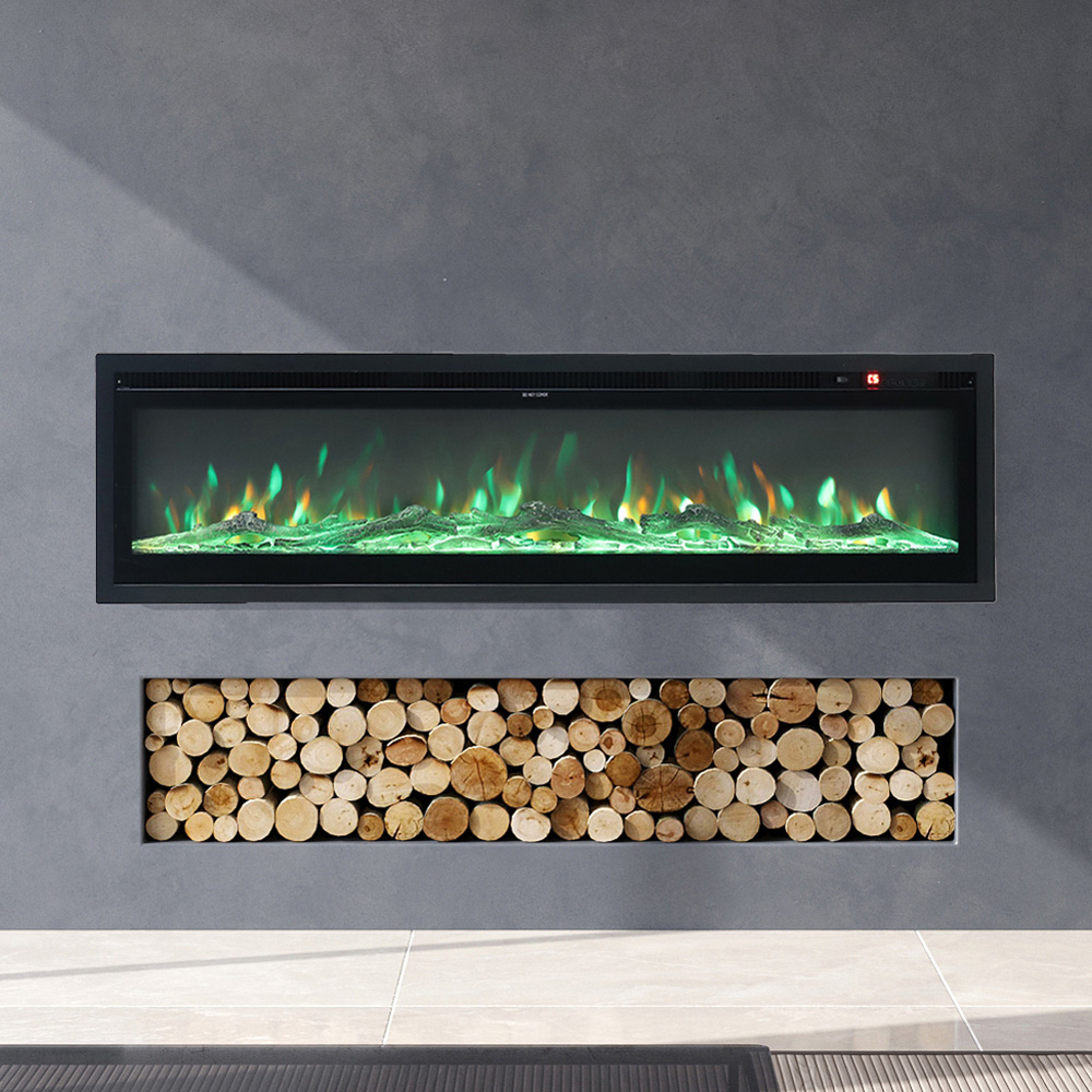 Living and Home 12 Flame Colour Mounted Inset or Freestanding Electric Fireplace 40 inch Image 6