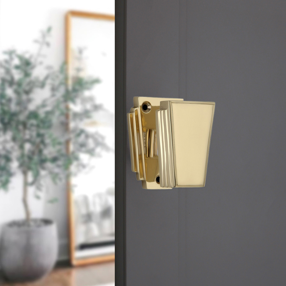 Spira Brass Polished Brass Triago Mortice Door Knob 2 Pack Image 2