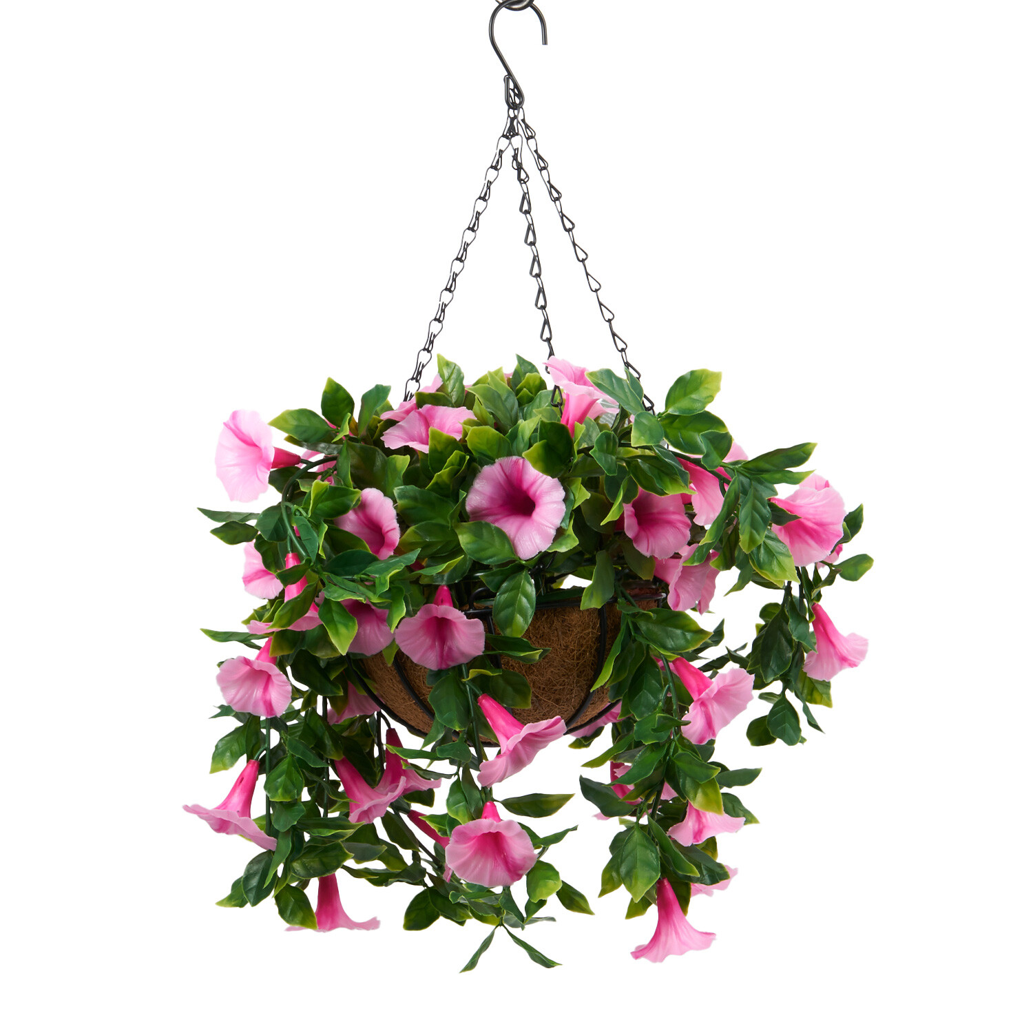 Petunias Hanging Basket - Pink Image 1
