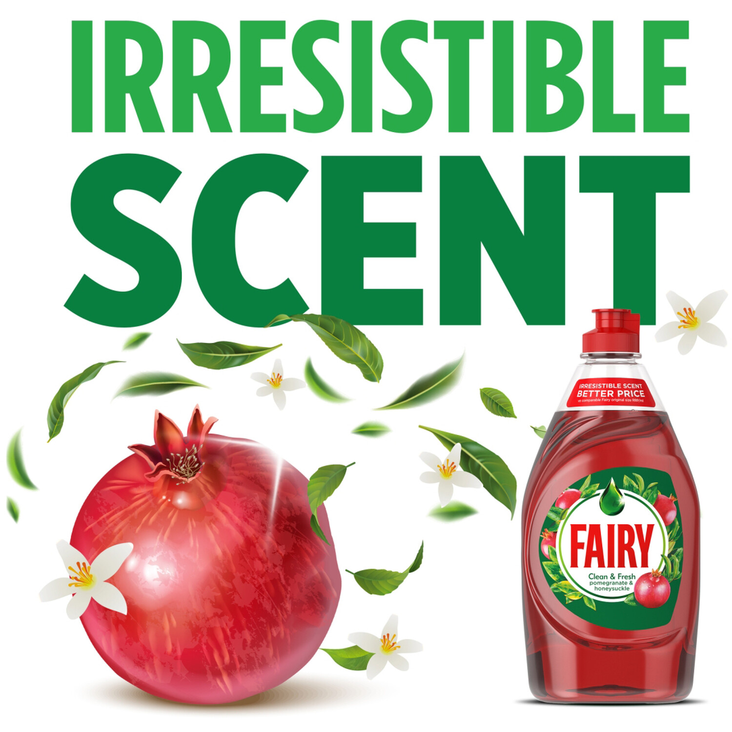 Fairy Washing Up Liquid - 320ml / Pomegranate and Grapefruit Image 4