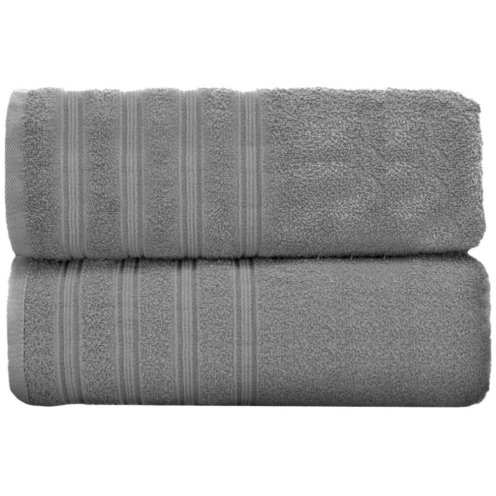 Velosso Hampi Cotton Silver Super Jumbo Sheet Set of 2 Image 1