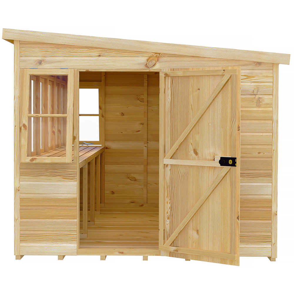 Shire 10 x 10ft Shiplap Style B Sun Pent Shed Image 3