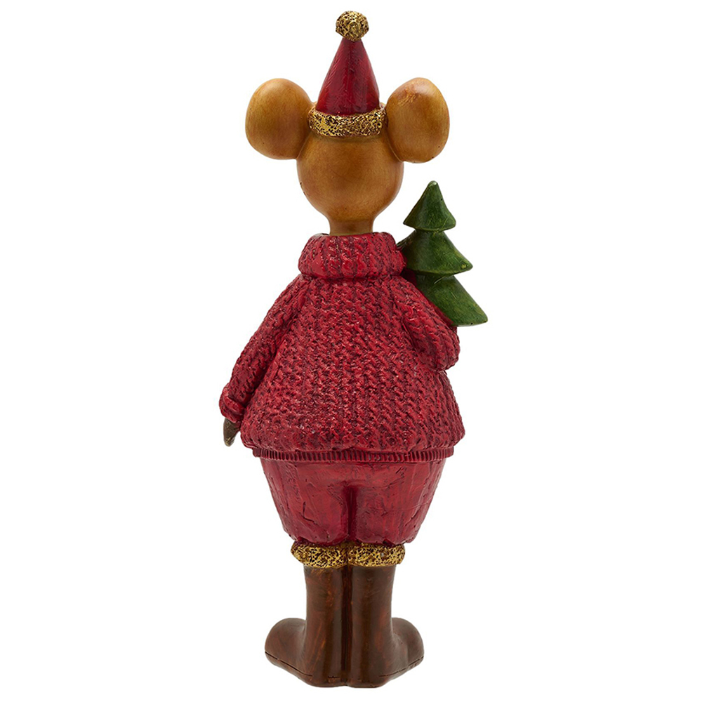 The Christmas Gift Co Christmas Jumper Mouse Figurine Image 3
