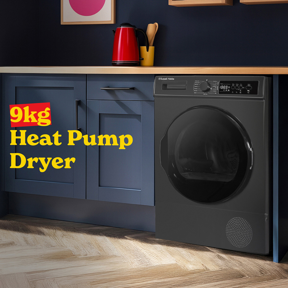 Russell Hobbs RH9HPTD1E12AN Anthracite 9kg Heat Pump Dryer Image 8